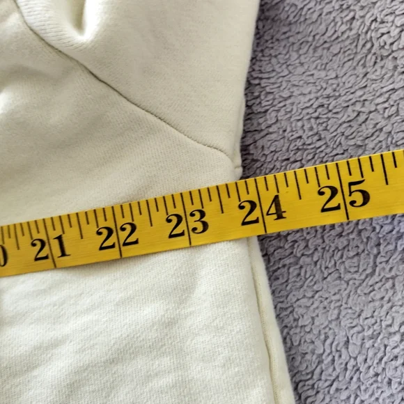 outdoor voices pick up crop quarter zip yellow sweatshirt Sz Xl - Picture 7 of 8